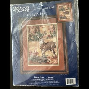 Cross stitch Candamar Designs Forest deer